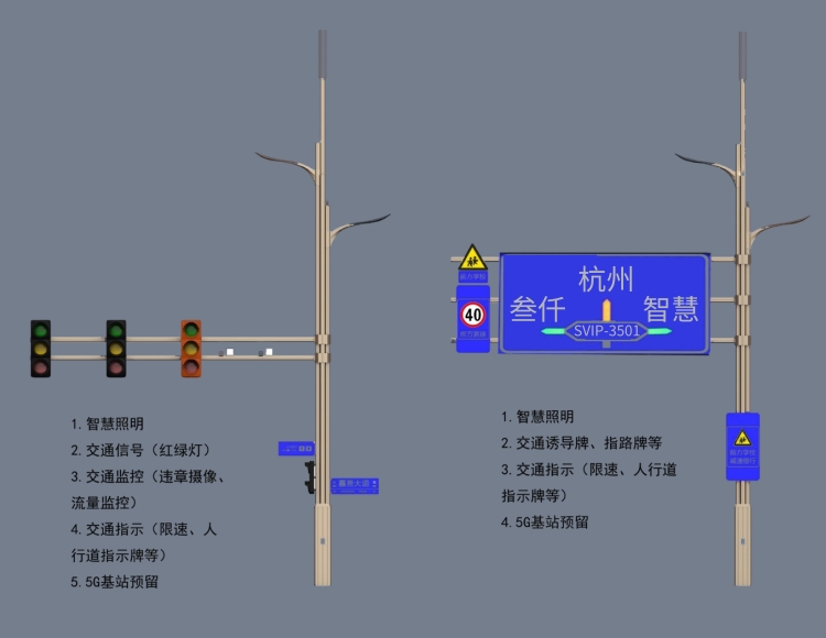 SVIP-3301 5g多功能路燈桿
