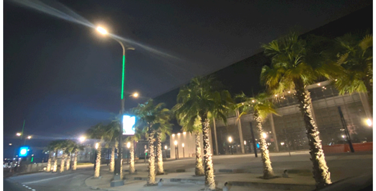 卡塔爾世界杯場館智慧路燈桿項目