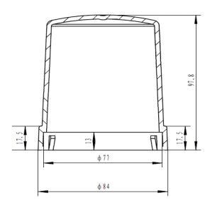 LoRa single light controller dimensions
