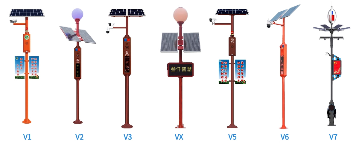 太陽(yáng)能預(yù)警宣傳桿圖片